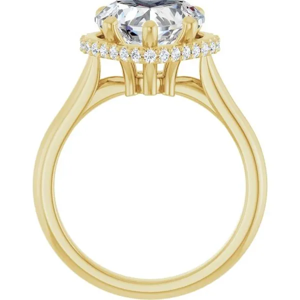 Hidden Halo-Style Engagement Ring Image 2 Don's Jewelry & Design Washington, IA