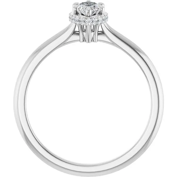 Hidden Halo-Style Engagement Ring Image 2 Futer Bros Jewelers York, PA