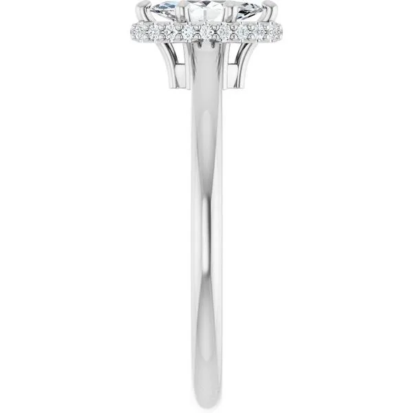 Hidden Halo-Style Engagement Ring Image 4 Don's Jewelry & Design Washington, IA