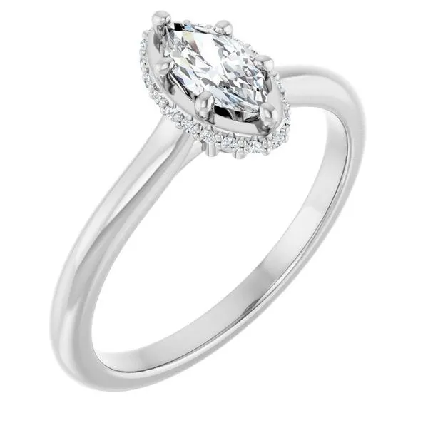 Hidden Halo-Style Engagement Ring Mark Jewellers La Crosse, WI