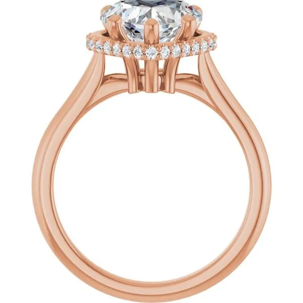 Hidden Halo-Style Engagement Ring Image 2 Futer Bros Jewelers York, PA