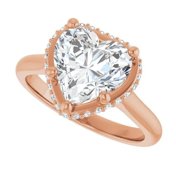 Hidden Halo-Style Engagement Ring Image 5 J. West Jewelers Round Rock, TX