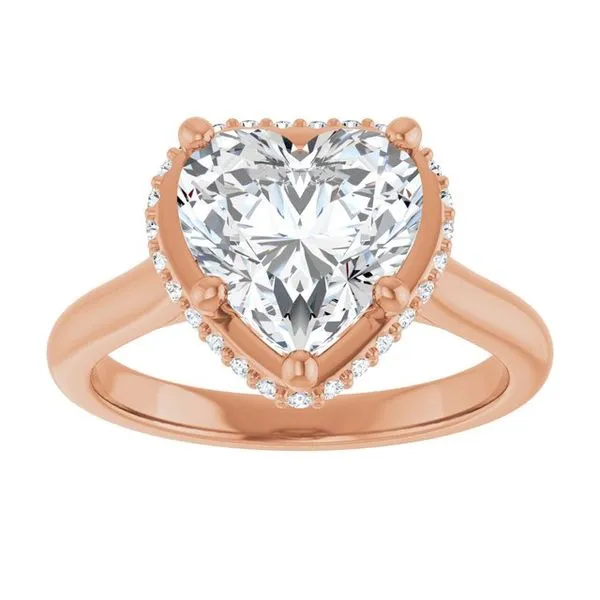 Hidden Halo-Style Engagement Ring Image 3 Don's Jewelry & Design Washington, IA