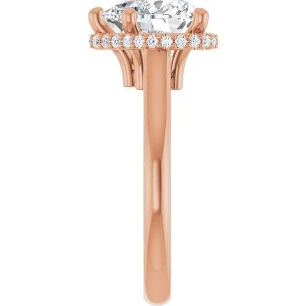 Hidden Halo-Style Engagement Ring Image 4 Don's Jewelry & Design Washington, IA