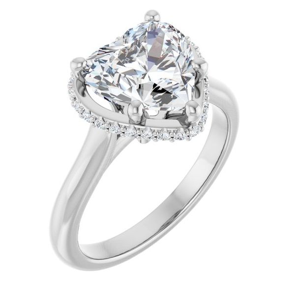 Hidden Halo-Style Engagement Ring