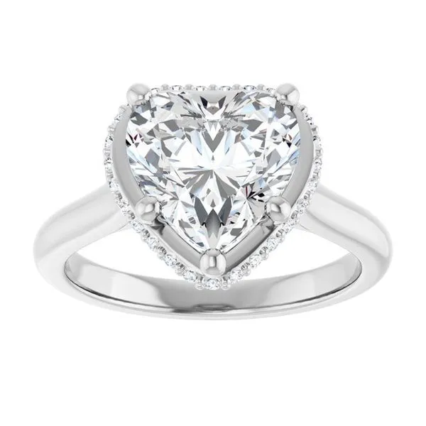 Hidden Halo-Style Engagement Ring Image 3 Ocean View Jewelers Millville, DE
