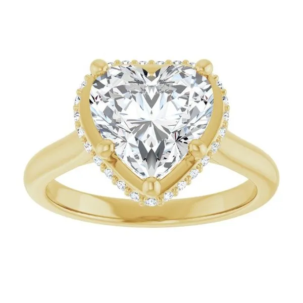 Hidden Halo-Style Engagement Ring Image 3 Ask Design Jewelers Olean, NY