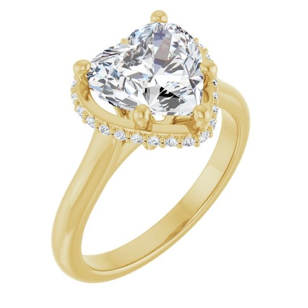 Hidden Halo-Style Engagement Ring