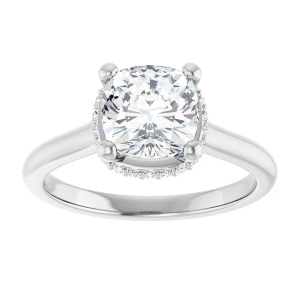 Hidden Halo-Style Engagement Ring Image 3 Redlands Jewelers Redlands, CA
