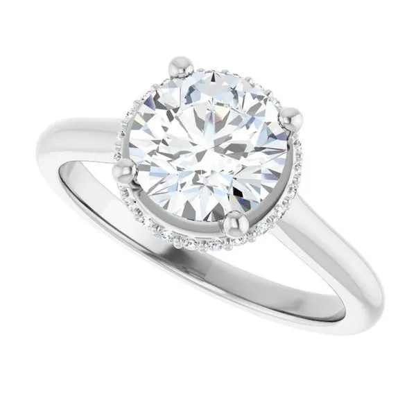 Hidden Halo-Style Engagement Ring Image 5 Vulcan's Forge LLC KANSAS CITY, MO