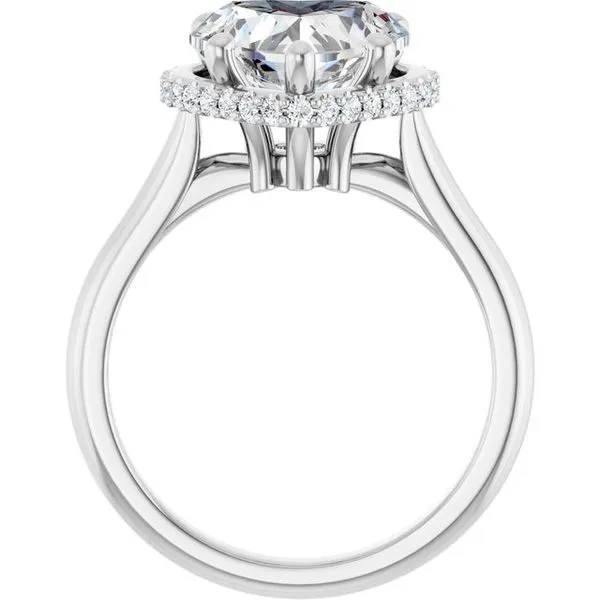 Hidden Halo-Style Engagement Ring Image 2 Don's Jewelry & Design Washington, IA