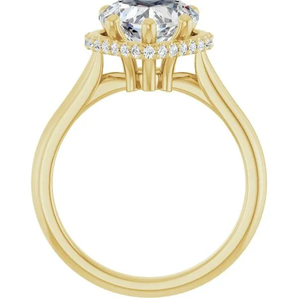 Hidden Halo-Style Engagement Ring Image 2 Futer Bros Jewelers York, PA