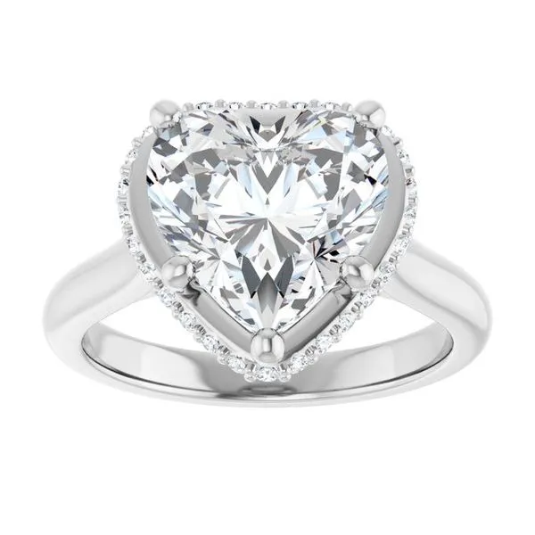 Hidden Halo-Style Engagement Ring Image 3 Vulcan's Forge LLC KANSAS CITY, MO