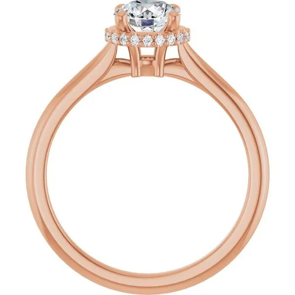 Hidden Halo-Style Engagement Ring Image 2 J. West Jewelers Round Rock, TX