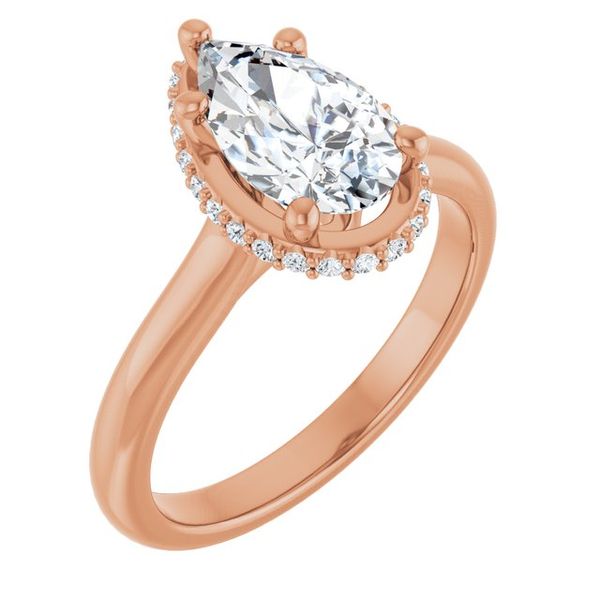 Hidden Halo-Style Engagement Ring