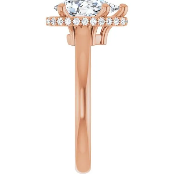 Hidden Halo-Style Engagement Ring Image 4 The Jewelry Source El Segundo, CA