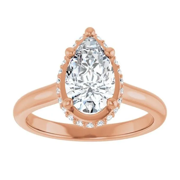 Hidden Halo-Style Engagement Ring Image 3 Don's Jewelry & Design Washington, IA