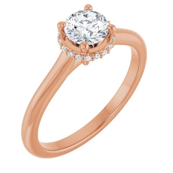 Hidden Halo-Style Engagement Ring