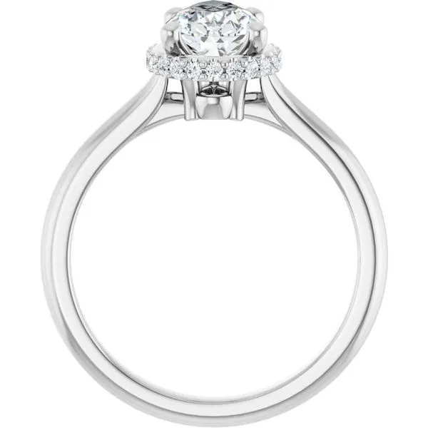 Hidden Halo-Style Engagement Ring Image 2 Don's Jewelry & Design Washington, IA