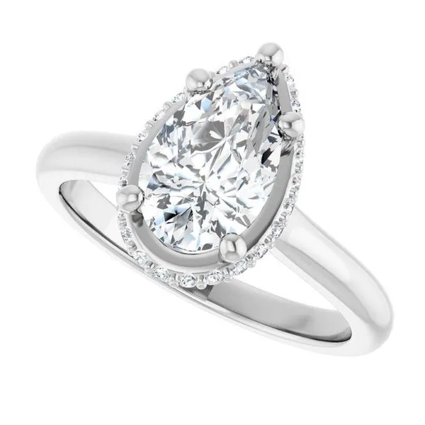 Hidden Halo-Style Engagement Ring Image 5 Futer Bros Jewelers York, PA