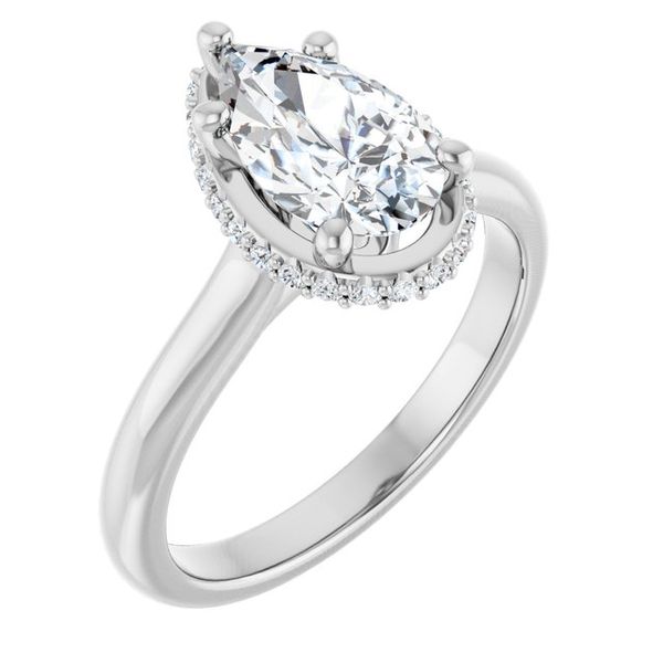 Hidden Halo-Style Engagement Ring