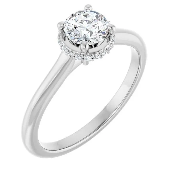 Hidden Halo-Style Engagement Ring House of Silva Wooster, OH