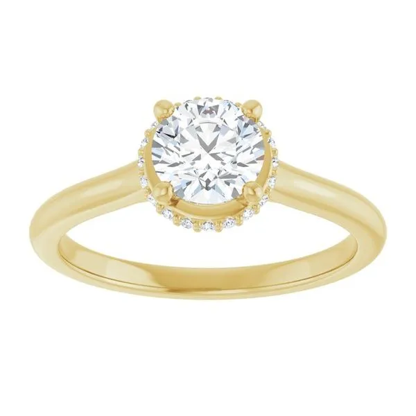 Hidden Halo-Style Engagement Ring Image 3 Paul James Jewelers Angels Camp, CA