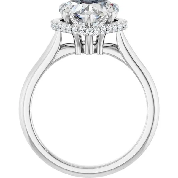 Hidden Halo-Style Engagement Ring Image 2 Ask Design Jewelers Olean, NY