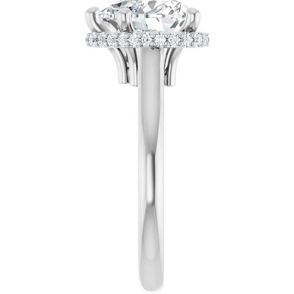 Hidden Halo-Style Engagement Ring Image 4 Ask Design Jewelers Olean, NY
