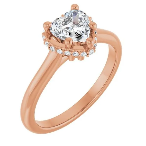 Hidden Halo-Style Engagement Ring