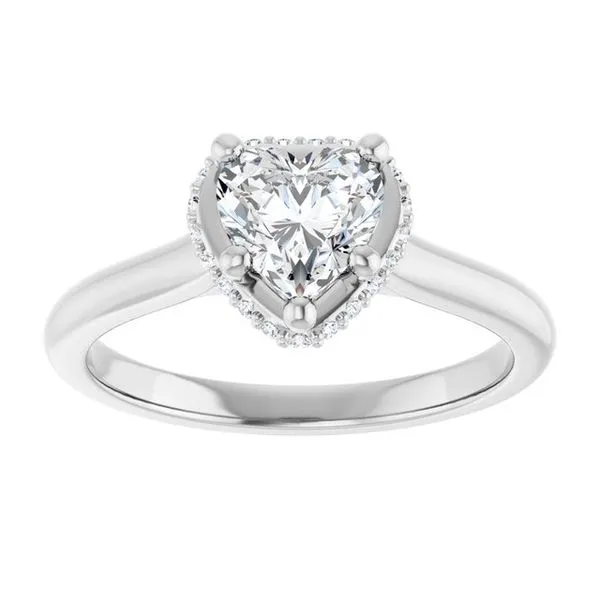 Hidden Halo-Style Engagement Ring Image 3 J. West Jewelers Round Rock, TX