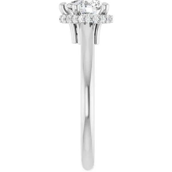 Hidden Halo-Style Engagement Ring Image 4 J. West Jewelers Round Rock, TX