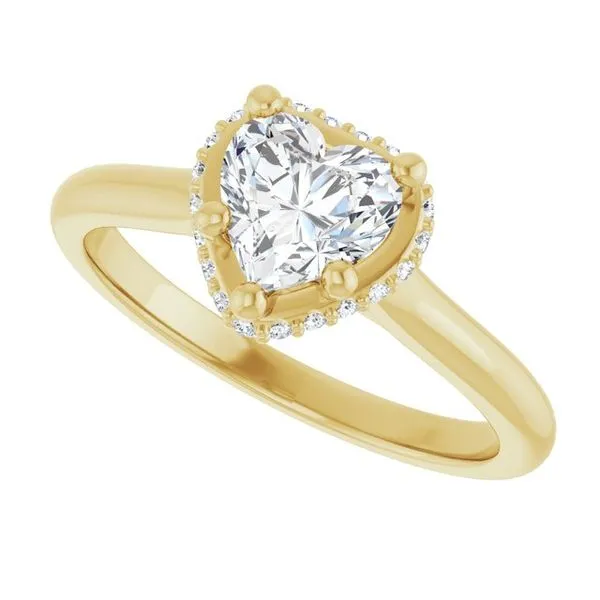 Hidden Halo-Style Engagement Ring Image 5 The Jewelry Source El Segundo, CA