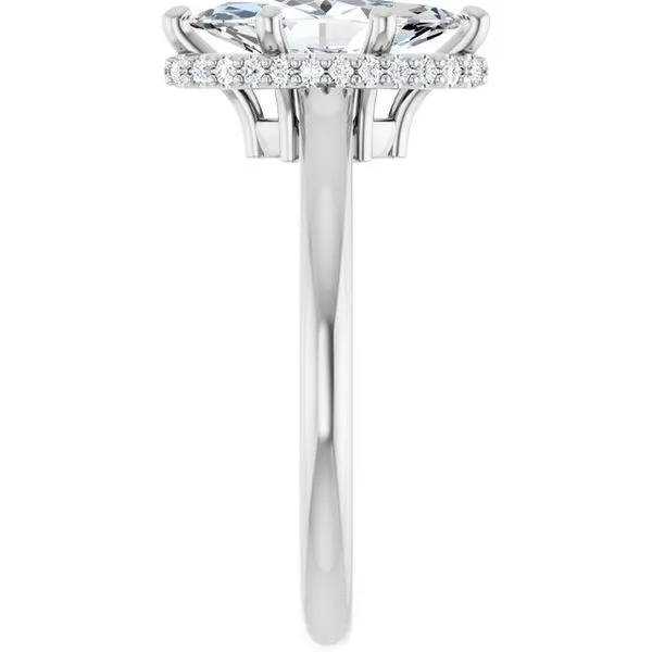 Hidden Halo-Style Engagement Ring Image 4 J. West Jewelers Round Rock, TX