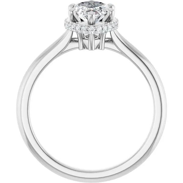 Hidden Halo-Style Engagement Ring Image 2 Vulcan's Forge LLC KANSAS CITY, MO