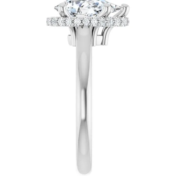 Hidden Halo-Style Engagement Ring Image 4 JF Jones Jewelers Rochester, NY