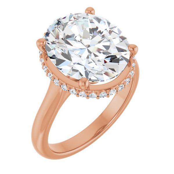 Hidden Halo-Style Engagement Ring