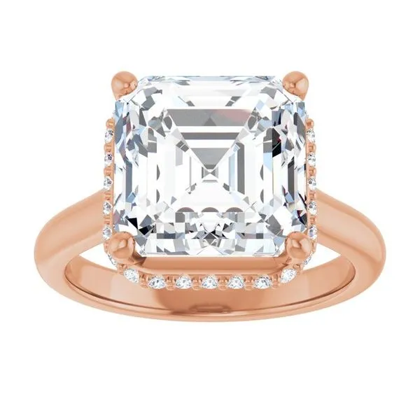 Hidden Halo-Style Engagement Ring Image 3 J. West Jewelers Round Rock, TX