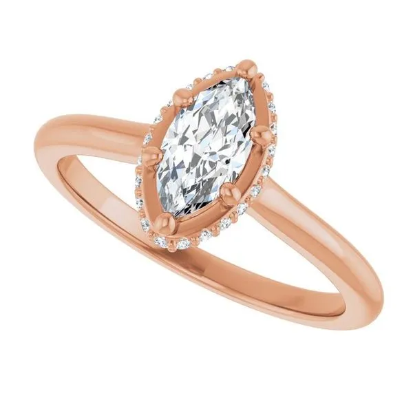 Hidden Halo-Style Engagement Ring Image 5 Vulcan's Forge LLC KANSAS CITY, MO