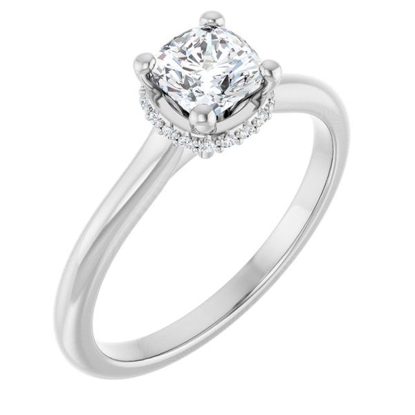Hidden Halo-Style Engagement Ring