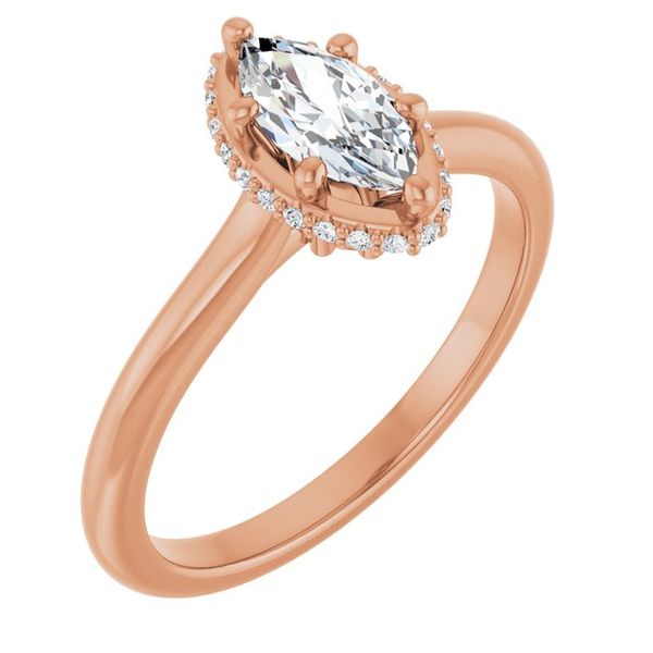 Hidden Halo-Style Engagement Ring