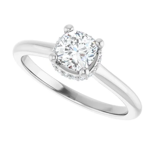 Hidden Halo-Style Engagement Ring Image 5 Michael Szwed Jewelers Longmeadow, MA