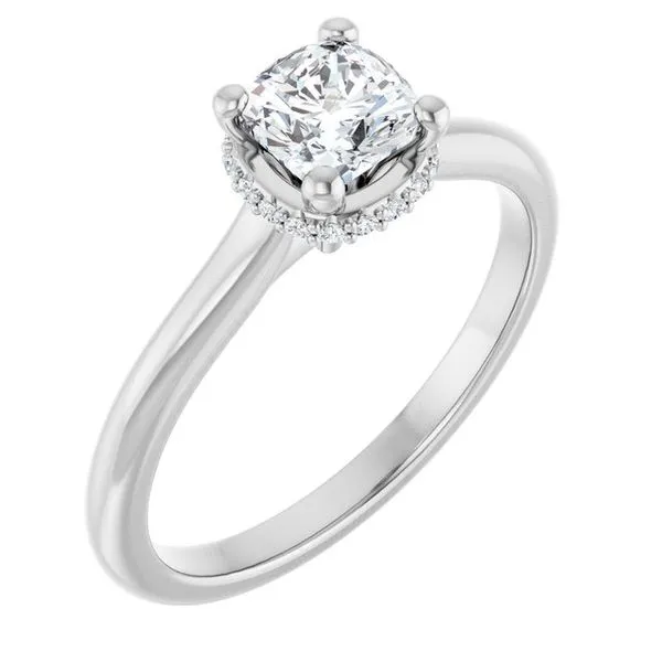 Hidden Halo-Style Engagement Ring Don's Jewelry & Design Washington, IA
