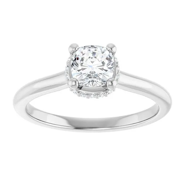 Hidden Halo-Style Engagement Ring Image 3 Futer Bros Jewelers York, PA