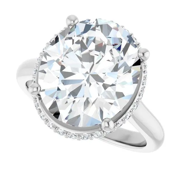 Hidden Halo-Style Engagement Ring Image 5 Raleigh Diamond Fine Jewelry Raleigh, NC