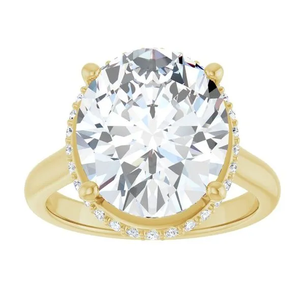 Hidden Halo-Style Engagement Ring Image 3 Michael Szwed Jewelers Longmeadow, MA