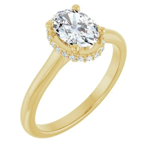 Hidden Halo-Style Engagement Ring Clater Jewelers Louisville, KY