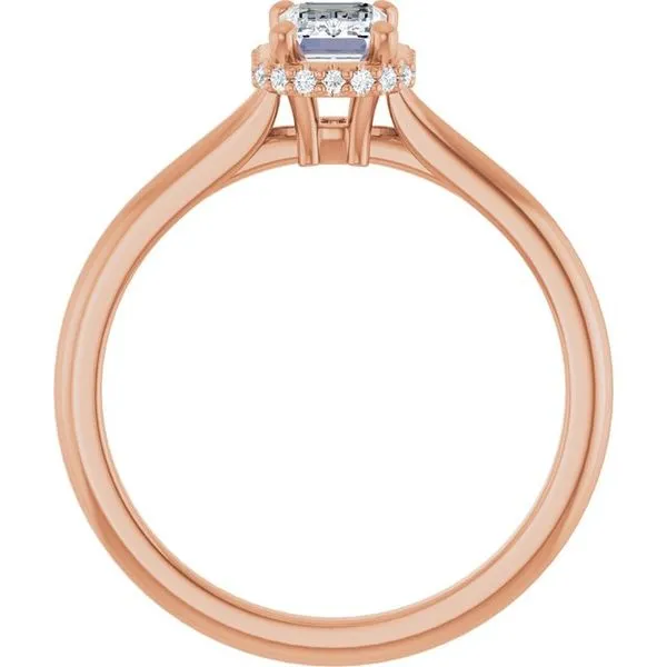 Hidden Halo-Style Engagement Ring Image 2 Don's Jewelry & Design Washington, IA