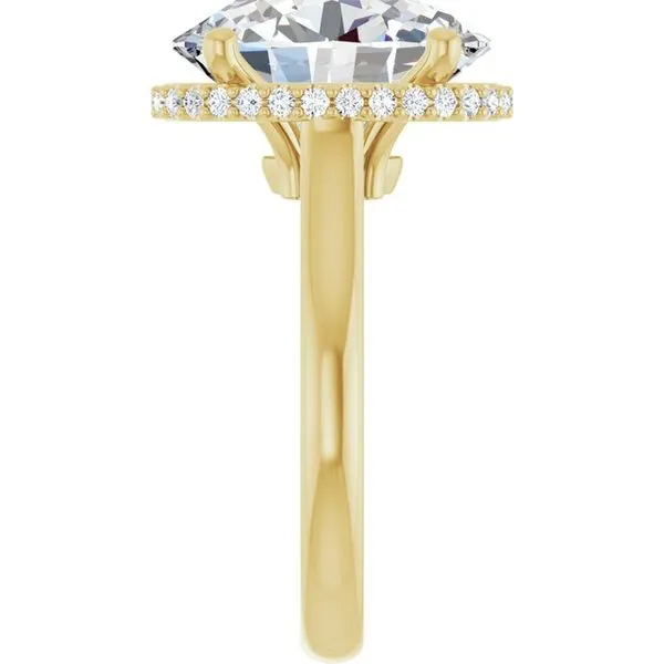 Hidden Halo-Style Engagement Ring Image 4 Don's Jewelry & Design Washington, IA