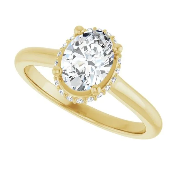 Hidden Halo-Style Engagement Ring Image 5 Austin's Fine Diamonds & Jewelry Lyndhurst, NJ